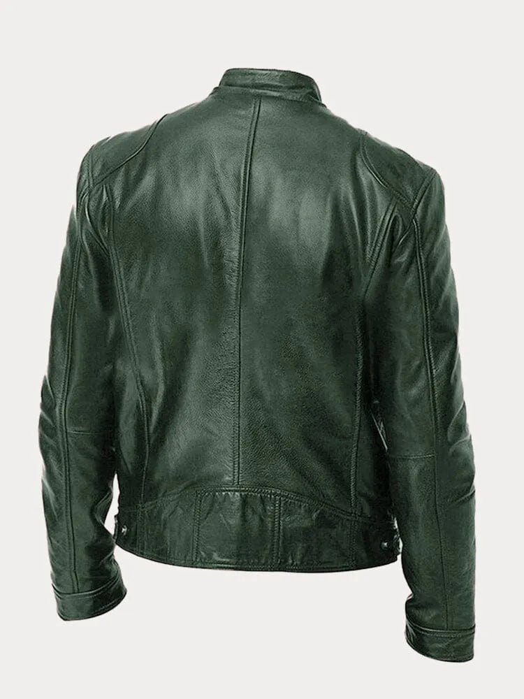 Veste en Cuir Décontractée Intemporelle
