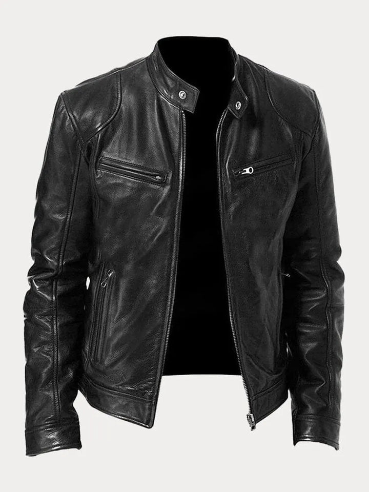 Veste en Cuir Décontractée Intemporelle