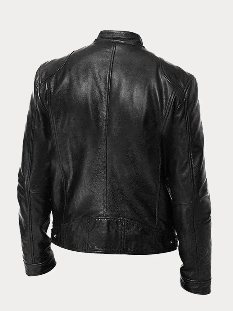 Veste en Cuir Décontractée Intemporelle