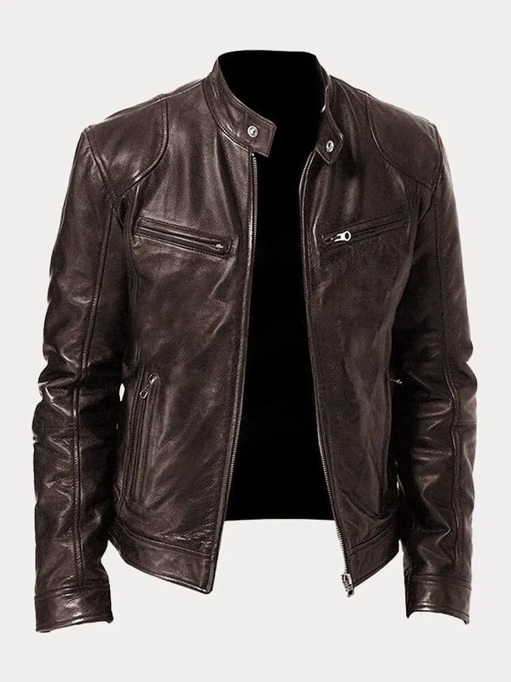 Veste en Cuir Décontractée Intemporelle