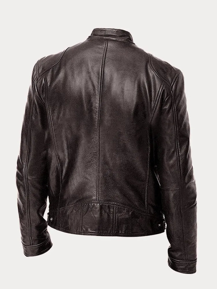Veste en Cuir Décontractée Intemporelle