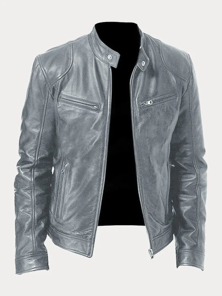 Veste en Cuir Décontractée Intemporelle