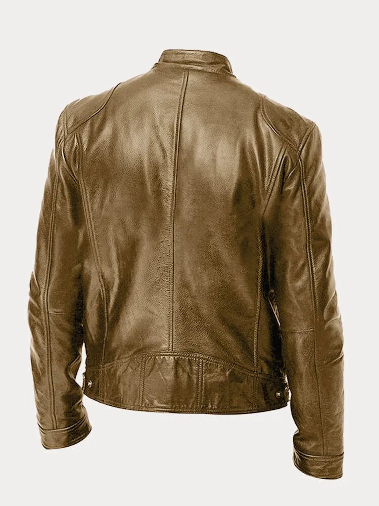 Veste en Cuir Décontractée Intemporelle
