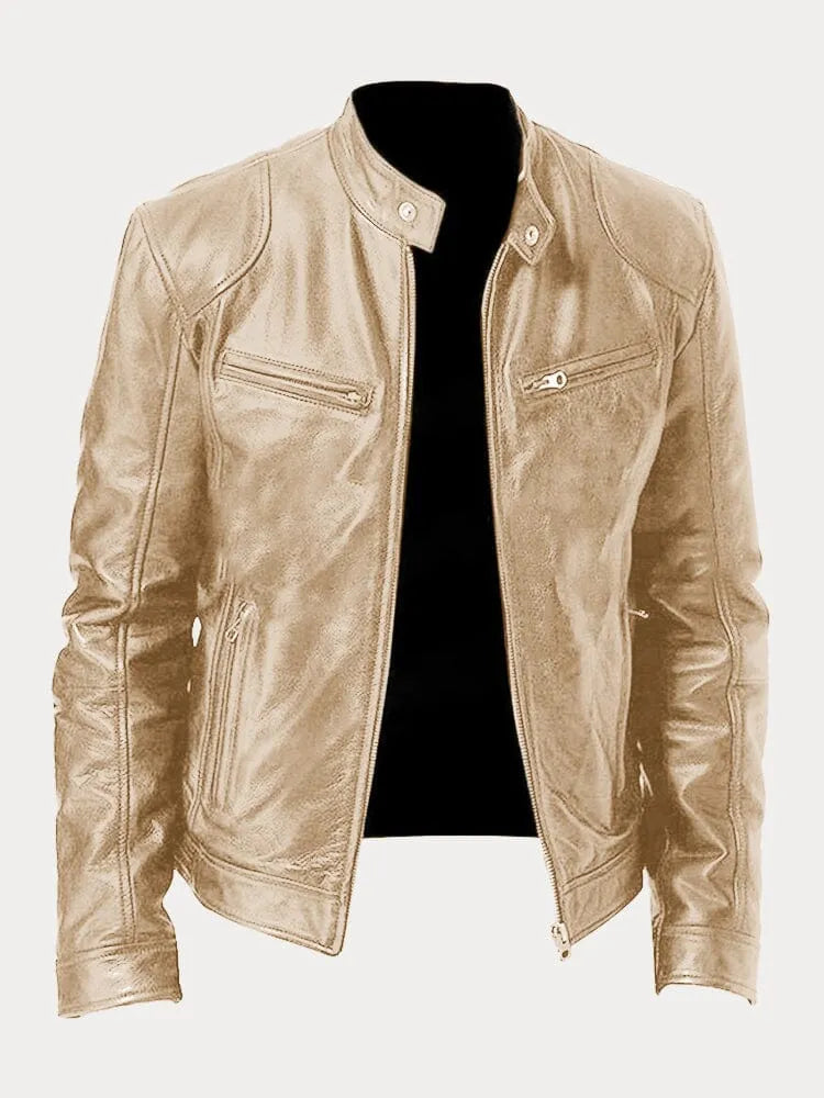 Veste en Cuir Décontractée Intemporelle