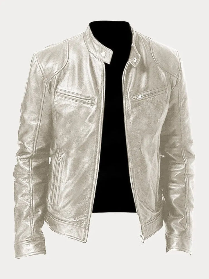 Veste en Cuir Décontractée Intemporelle