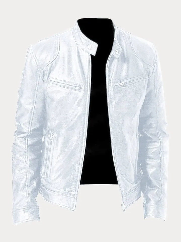Veste en Cuir Décontractée Intemporelle