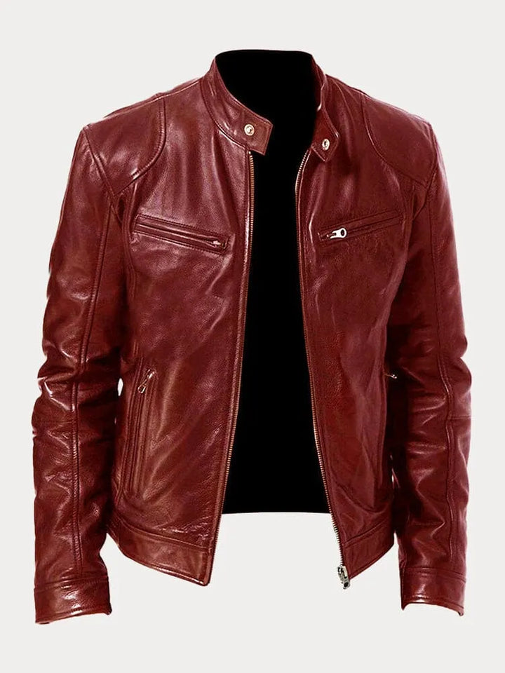 Veste en Cuir Décontractée Intemporelle