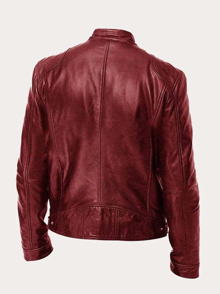 Veste en Cuir Décontractée Intemporelle
