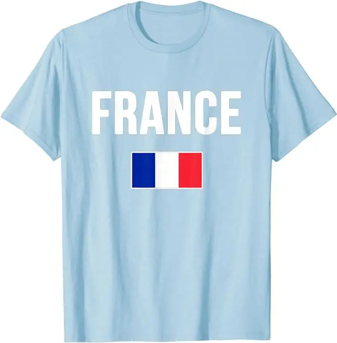 T-shirt Supporter Équipe de France Deux Étoiles | Maillot Fan | Coupe du Monde 2026