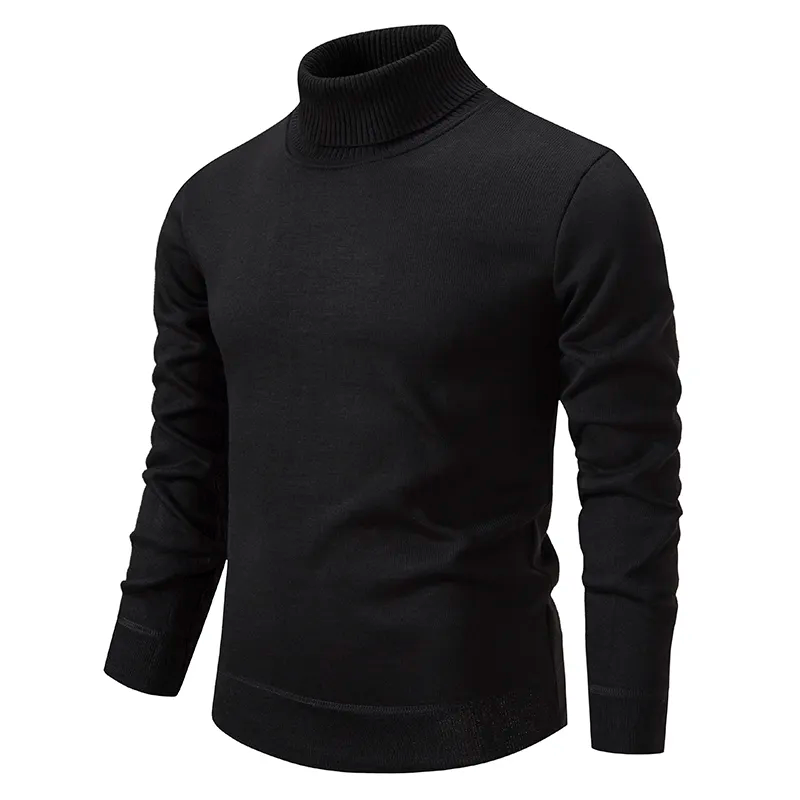 Men's soft knit turtleneck sweater