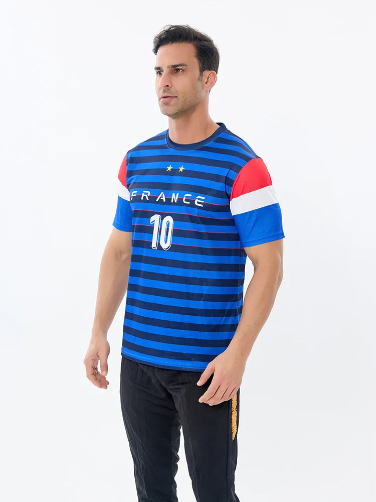 Maillot Fan Équipe de France N°10 | Édition Supporter | Coupe du Monde 2026