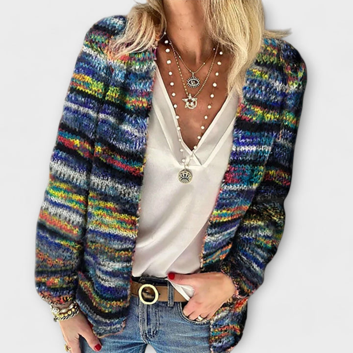 Gilet Coloré à Rayures – Coupe Décontractée