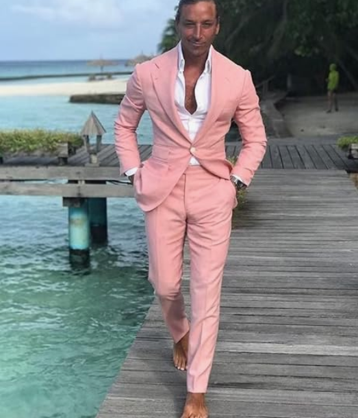 Costume Deux Pièces Invité De Mariage Rose Pour Homme | Tenue De Cérémonie
