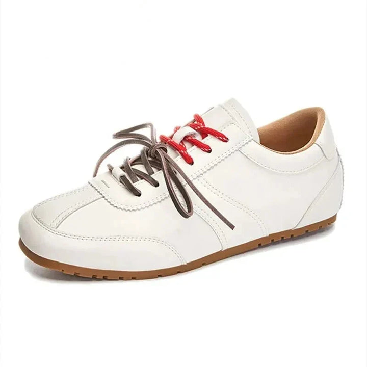 Women's Low-Top Leopard-Print Sneakers With Laces and Contrast Stripe