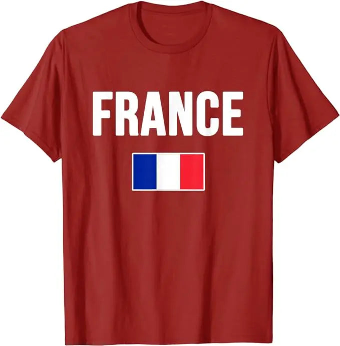 T-shirt Supporter Équipe de France Deux Étoiles | Maillot Fan | Coupe du Monde 2026