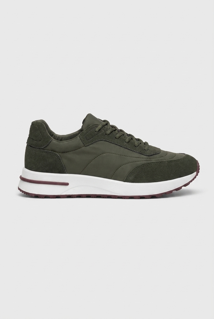 Herensneakers met dikke zool - sportief model met veters