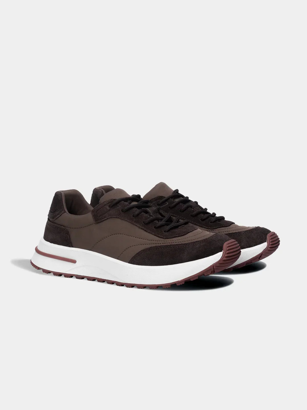 Herensneakers met dikke zool - sportief model met veters