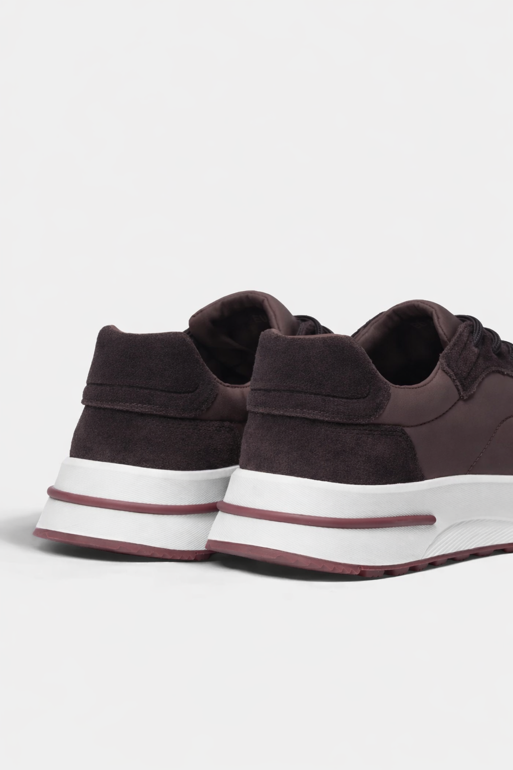 Herensneakers met dikke zool - sportief model met veters