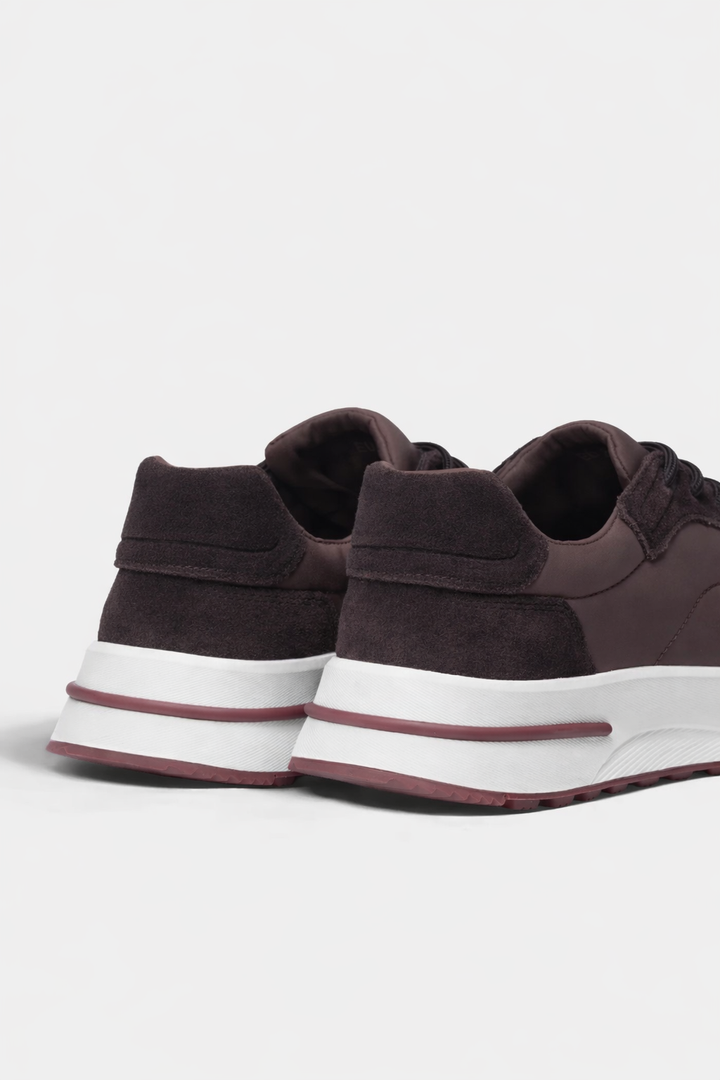 Herensneakers met dikke zool - sportief model met veters