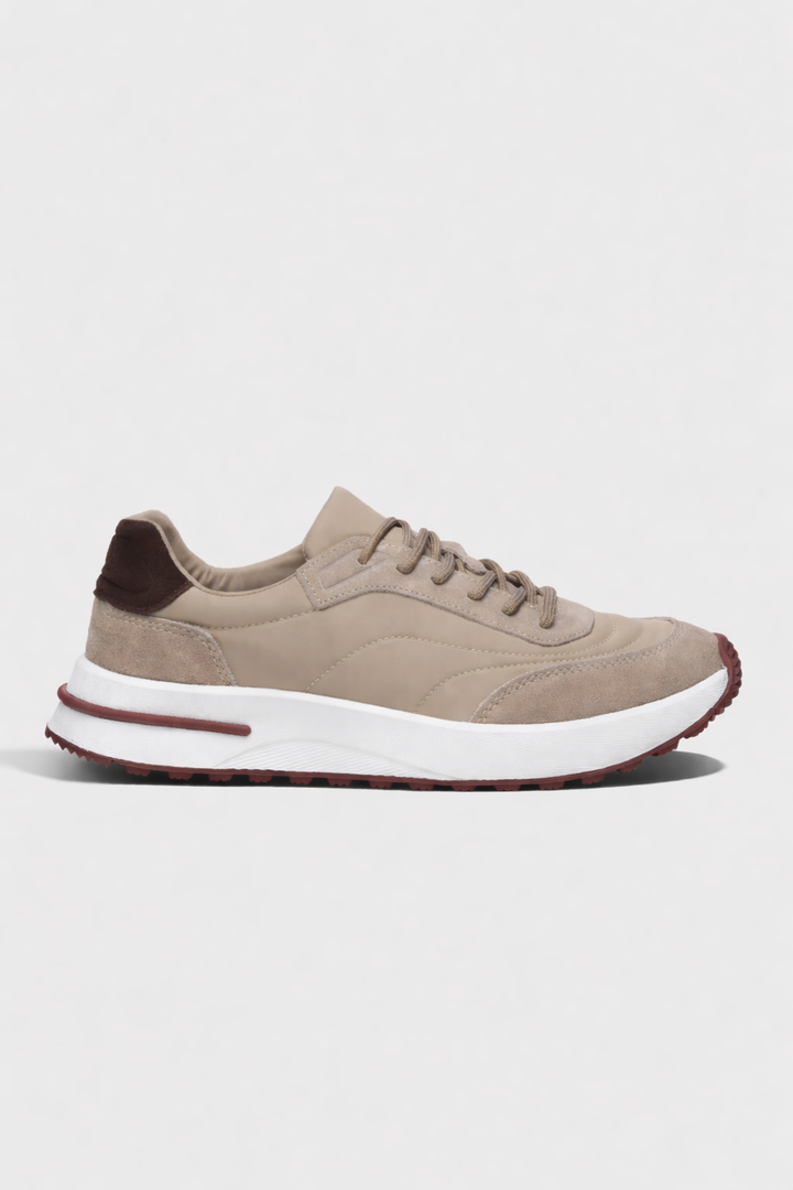 Herensneakers met dikke zool - sportief model met veters