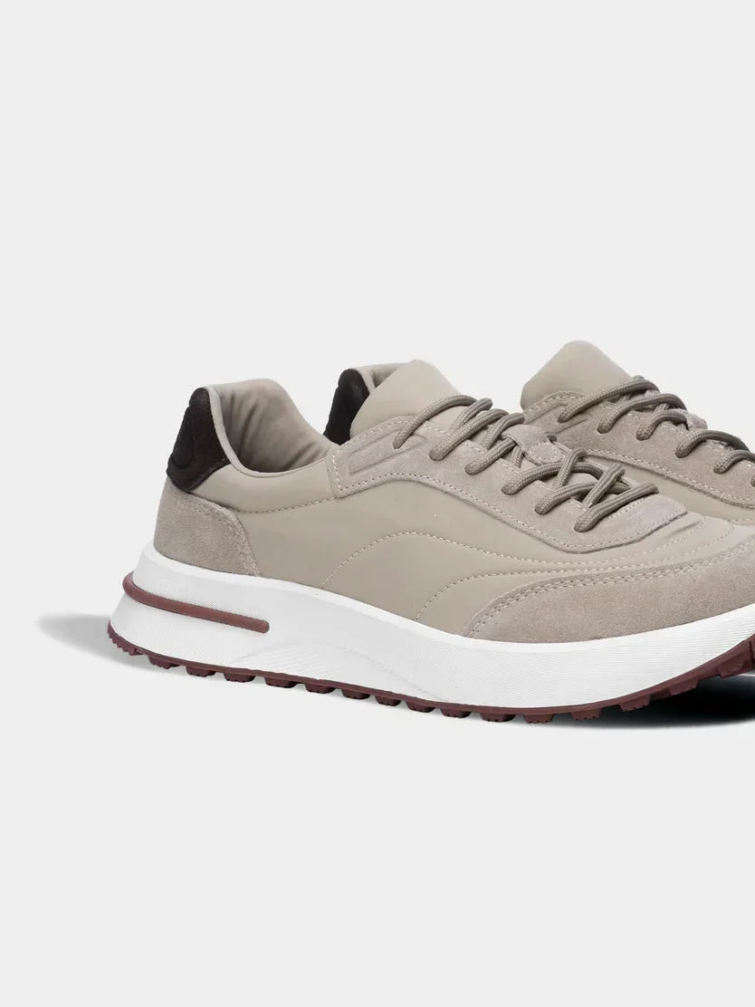 Herensneakers met dikke zool - sportief model met veters