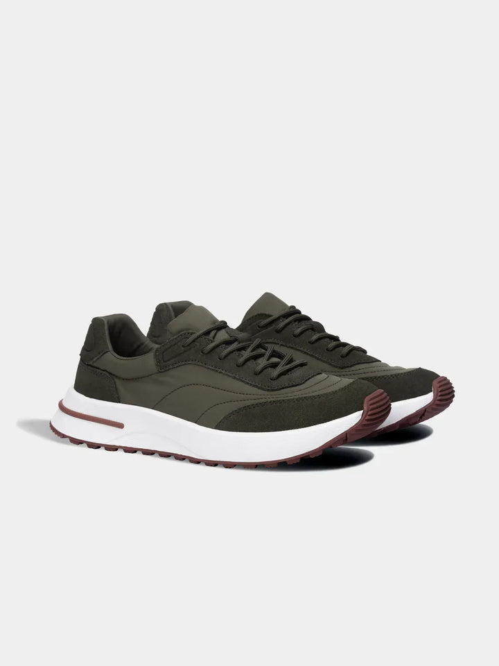 Herensneakers met dikke zool - sportief model met veters