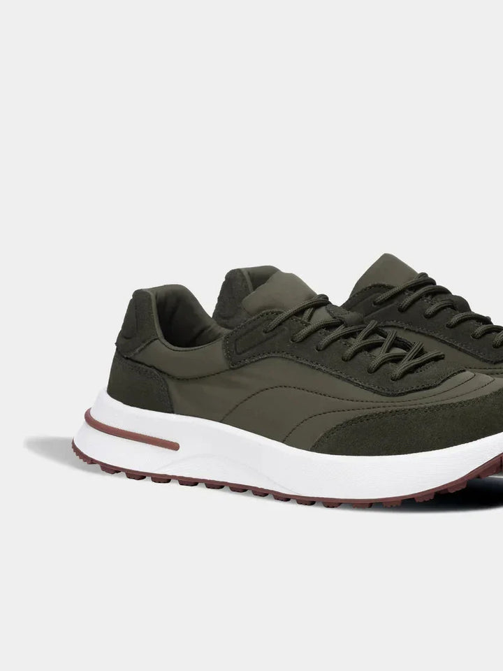 Herensneakers met dikke zool - sportief model met veters