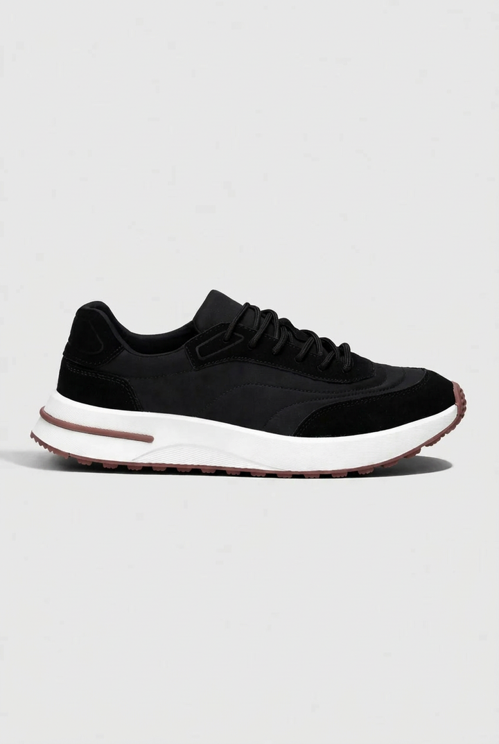 Herensneakers met dikke zool - sportief model met veters