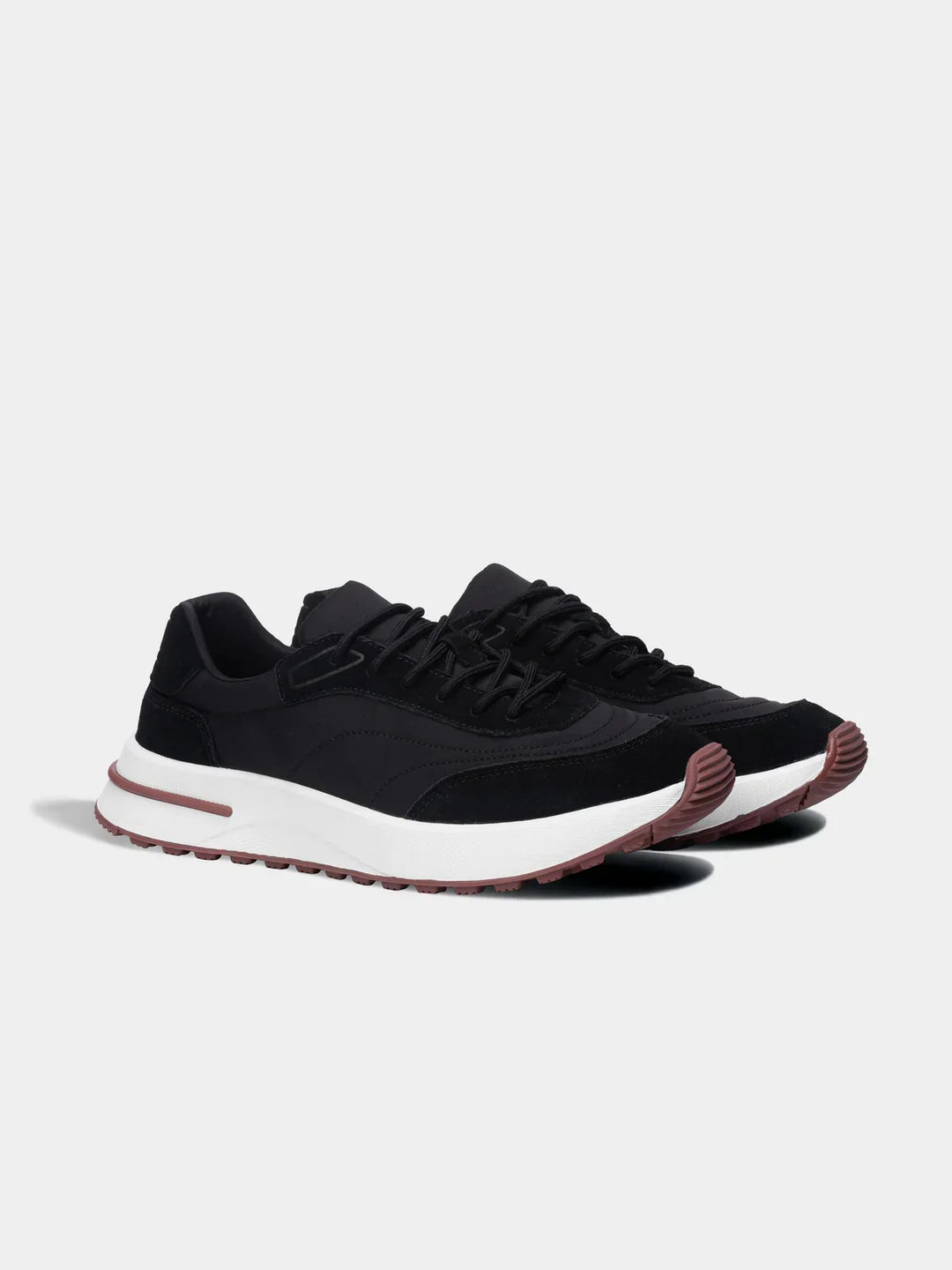 Herensneakers met dikke zool - sportief model met veters
