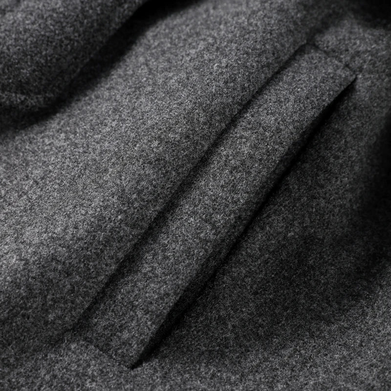 Lange damestrenchcoat met ceintuur, reverskraag, dubbele knoopsluiting en zakken