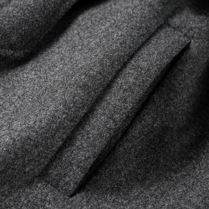 Lange damestrenchcoat met ceintuur, reverskraag, dubbele knoopsluiting en zakken
