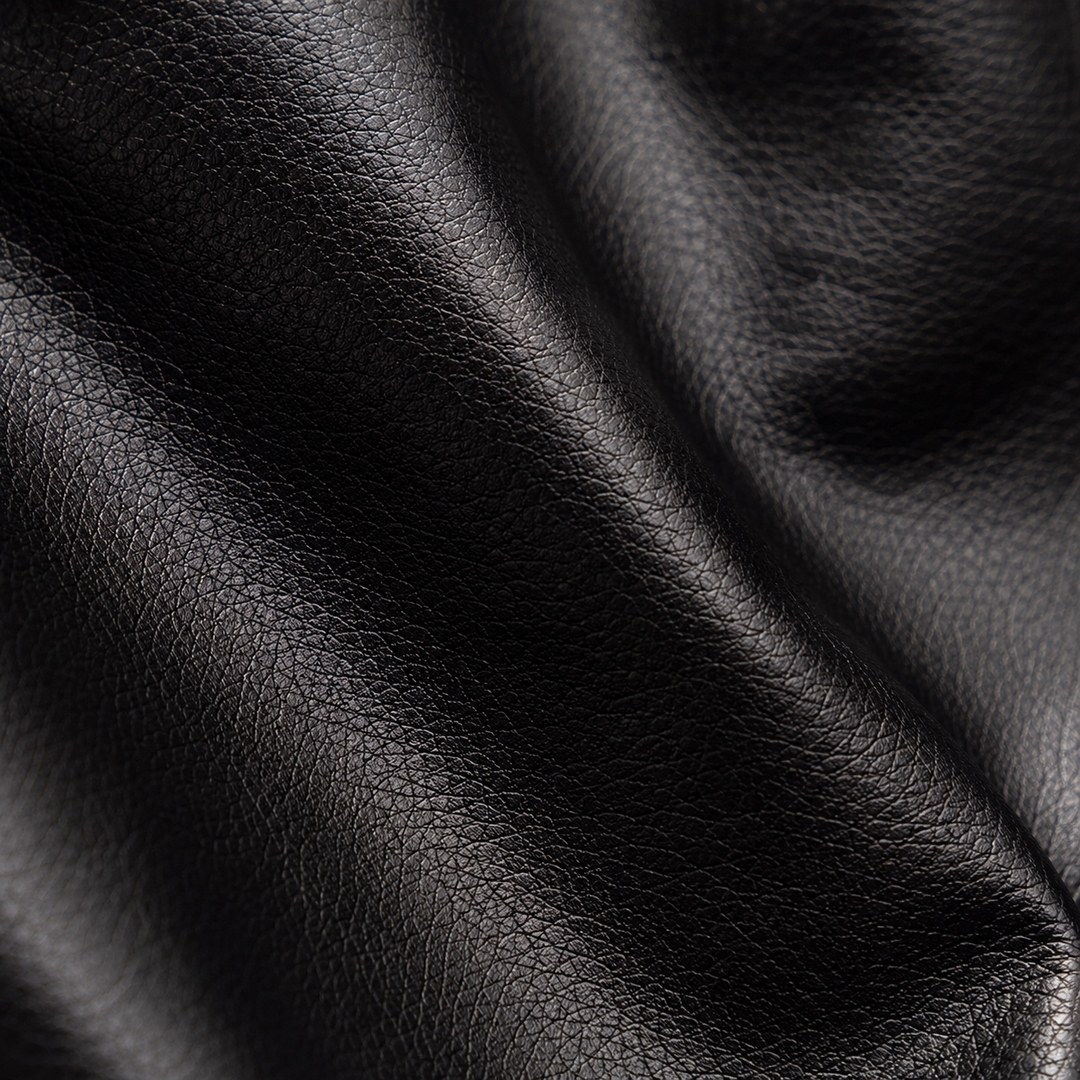 Veste en cuir d'agneau véritable pour homme doublée fausse fourrure