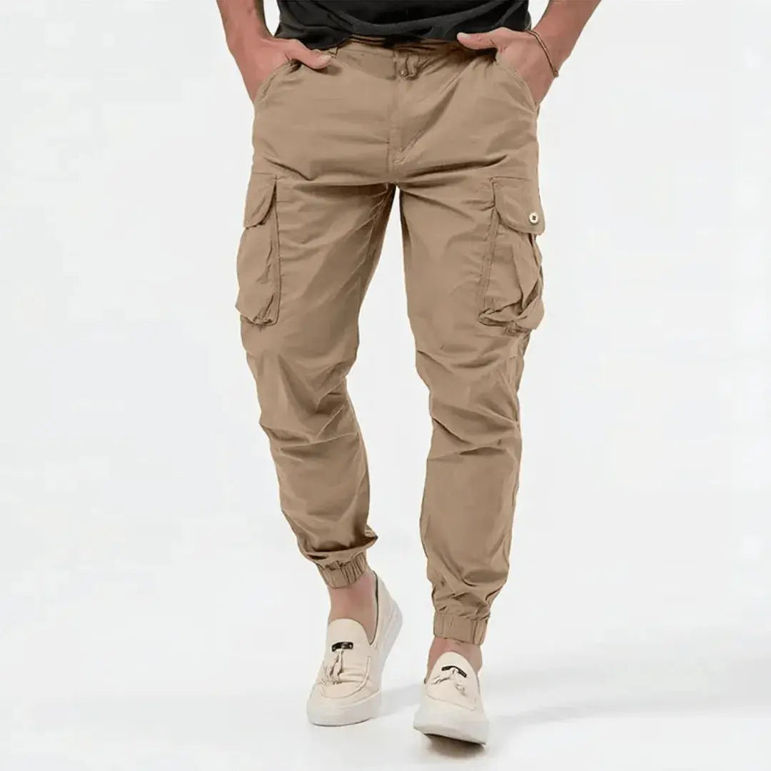 Jogger Cargo Homme Coupe Fusée à Taille Ajustable
