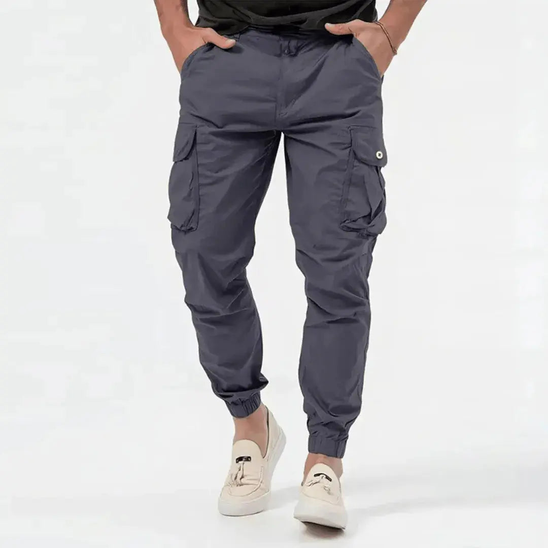 Jogger Cargo Homme Coupe Fusée à Taille Ajustable