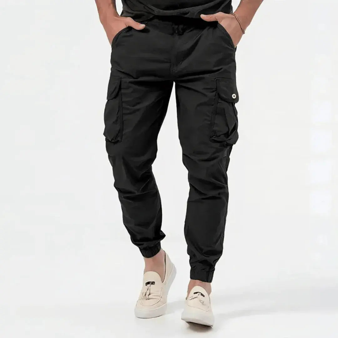 Jogger Cargo Homme Coupe Fusée à Taille Ajustable