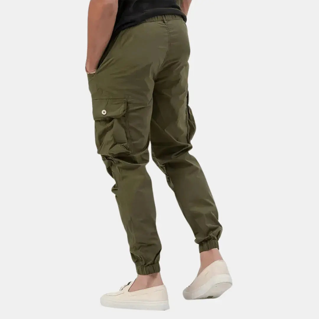 Jogger Cargo Homme Coupe Fusée à Taille Ajustable