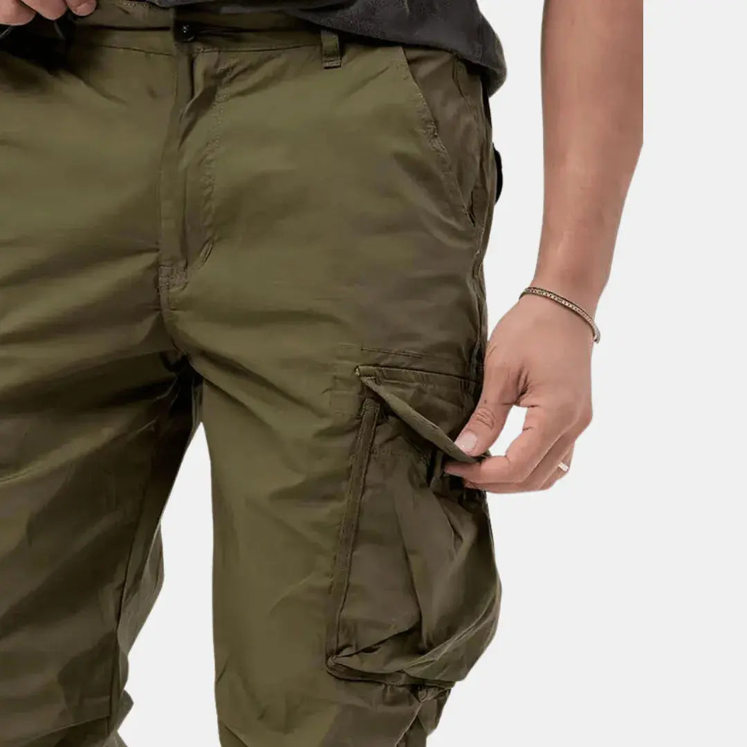 Jogger Cargo Homme Coupe Fusée à Taille Ajustable
