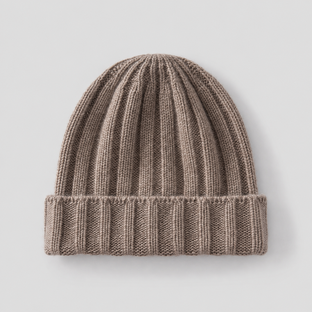 Women's Ribbed Cashmere Beanie