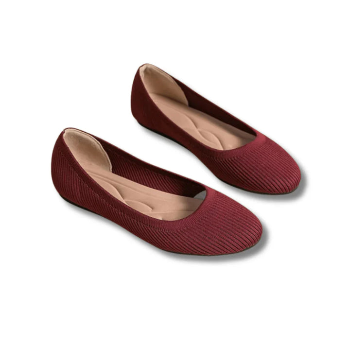 Chaussures Plates À Ballet en Tricot Pour Femmes | Confortable