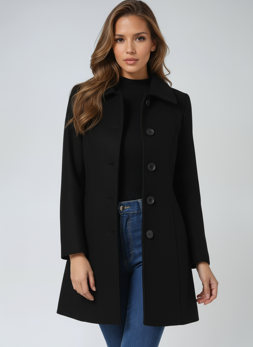 Céleste | Trench Femme Cintré à Boutonnage Simple