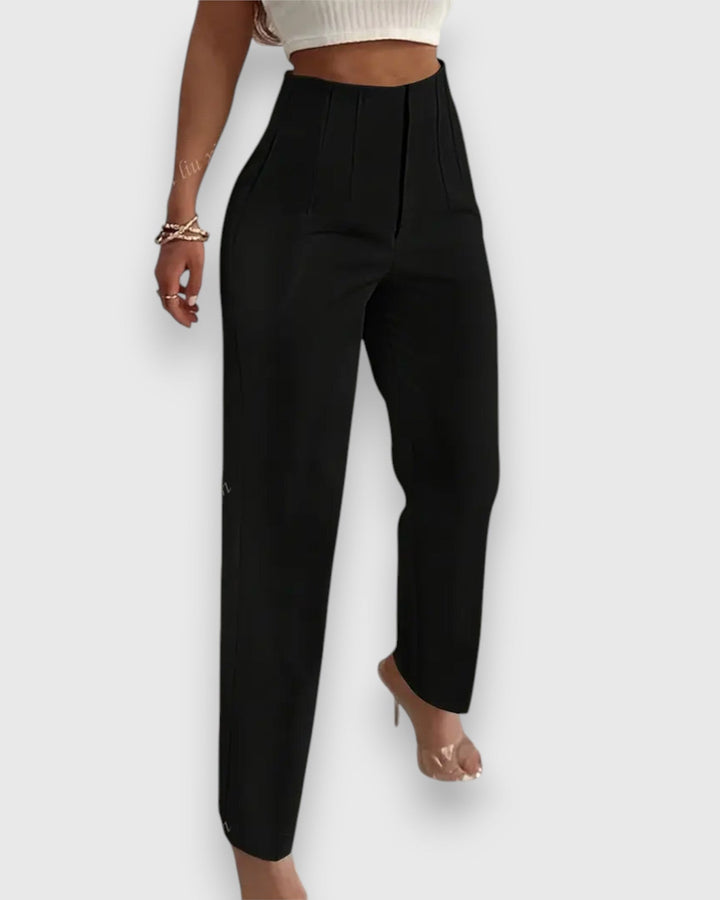 Pantalon Taille Haute Classique Femme