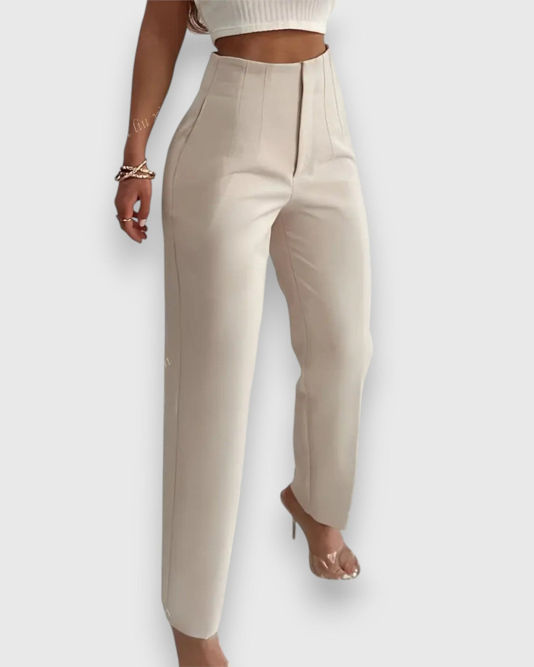 Pantalon Taille Haute Classique Femme