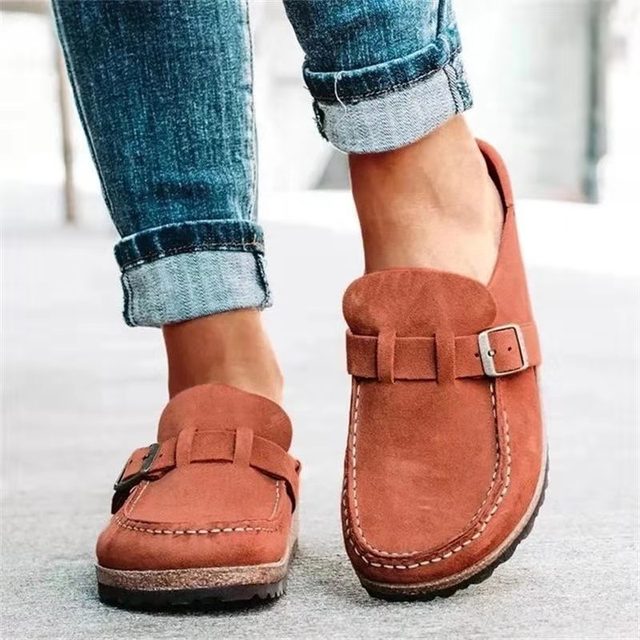Invité De Mariage Mocassins à enfiler à boucle pour femmes | Bout arrondi