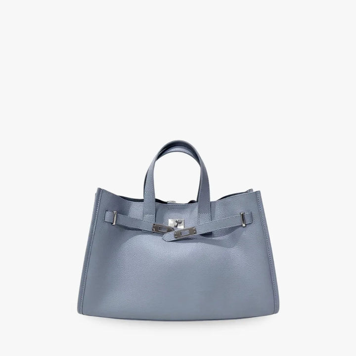 Grand Sac Cabas en Cuir Grainé – Sac à Épaule pour Ordinateur 15"