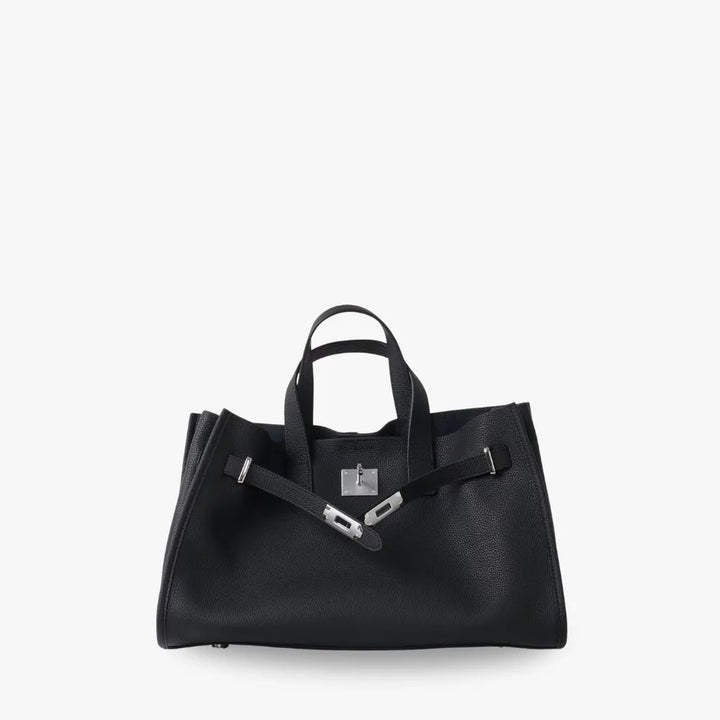 Grand Sac Cabas en Cuir Grainé – Sac à Épaule pour Ordinateur 15"