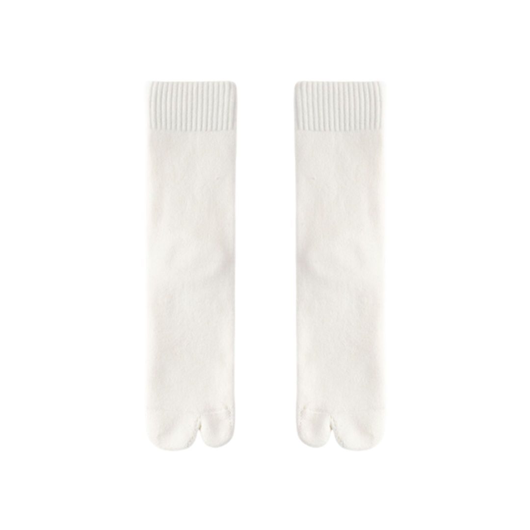 Women's Thick Cotton Blend Tabi Split-Toe Socks