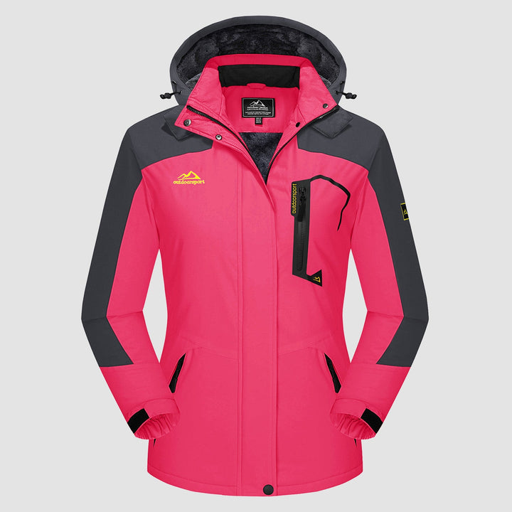 Waterdichte dames-ski-jas met fleecevoering