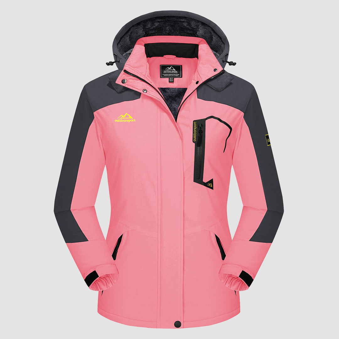 Waterdichte dames-ski-jas met fleecevoering