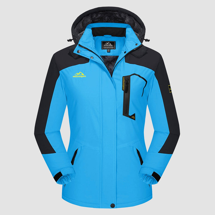 Waterdichte dames-ski-jas met fleecevoering