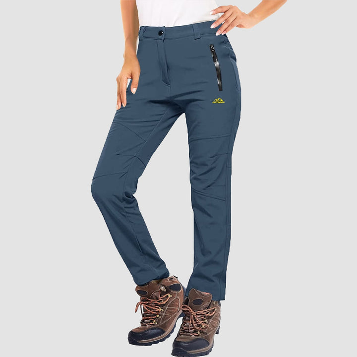Pantalon de Ski Femme Doublé Polaire Déperlant